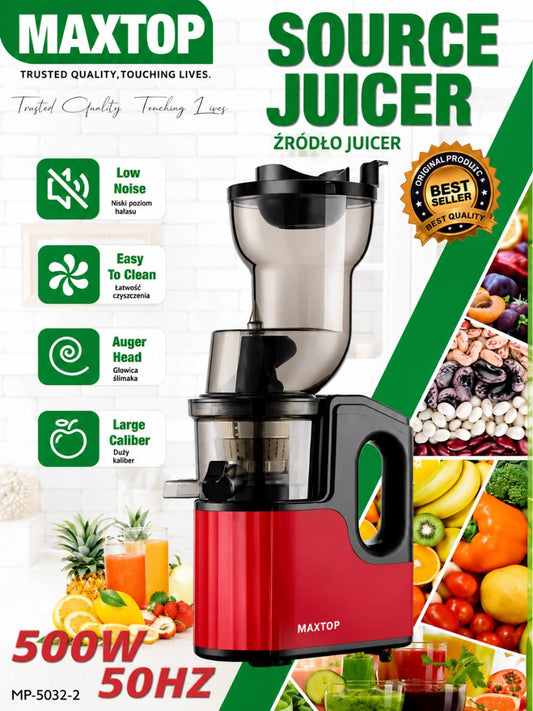Extracteur de Jus MAXTOP 500W – Des Jus Naturels, Sains et Délicieux pour Toute la Famille !