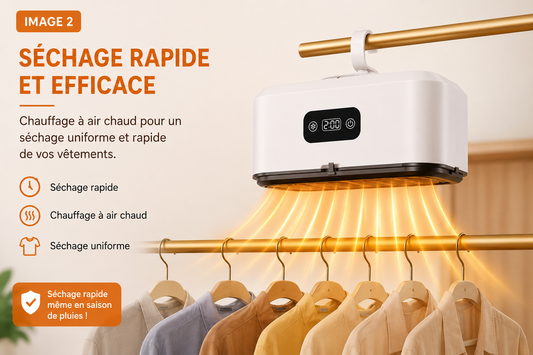 Sèche-Linge Électrique Portable – La Solution Rapide Contre les Vêtements Humides 🌧️