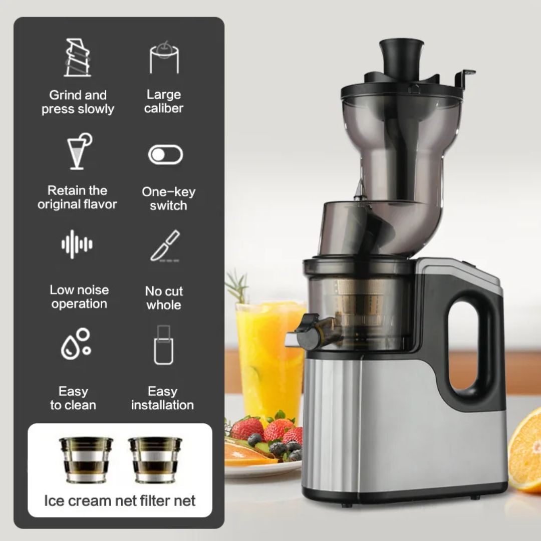 Extracteur de Jus MAXTOP 500W – Des Jus Naturels, Sains et Délicieux pour Toute la Famille !