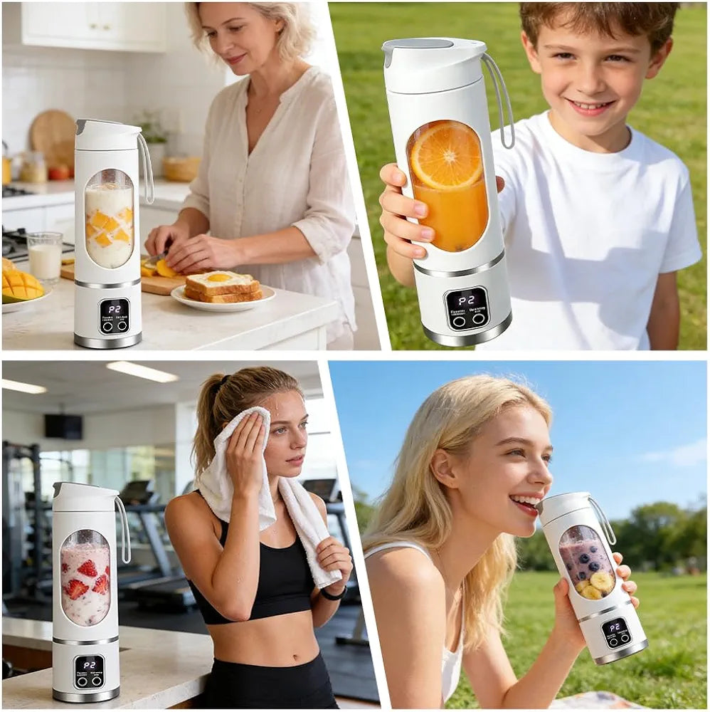 Blender Portable Rechargeable HS-860 – Votre jus frais, partout et à tout moment !